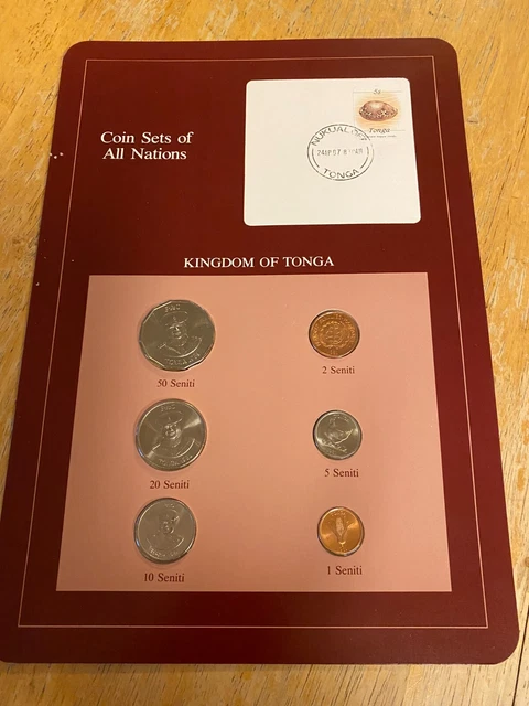 Coin Sets Of All Nations  Kingdom Of Tonga 1981  Unc  No Card