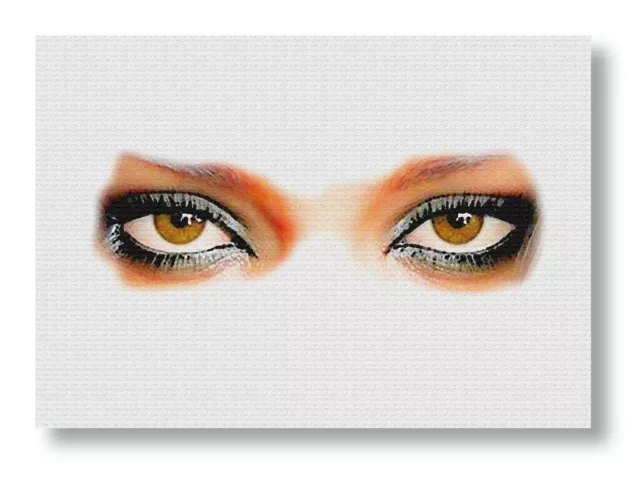 JUST-EYES Fine Art Print on Canvas Wall Art 8"x10" - Ready To Be Framed.