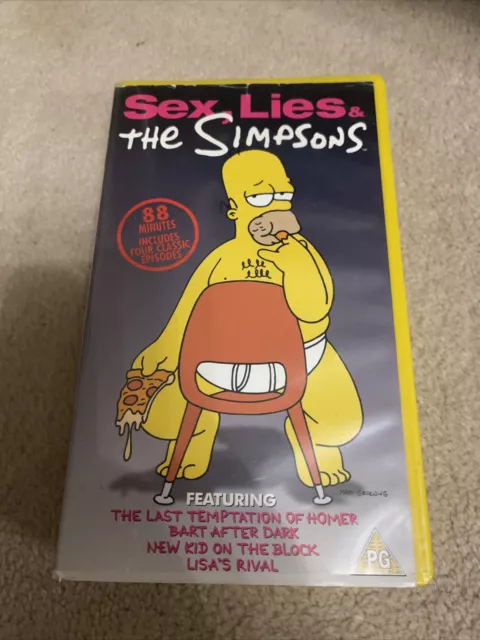 The Simpsons Sex Lies And The Simpsons Animated Vhssur 1998 Video Tape 778 Picclick 