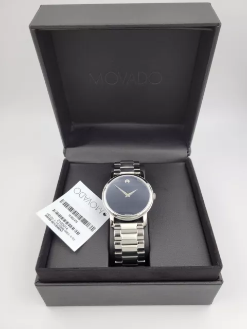 Movado Men’s Classic Museum Black Dial Quartz Swiss Watch - 2100014 ($895 MSRP)