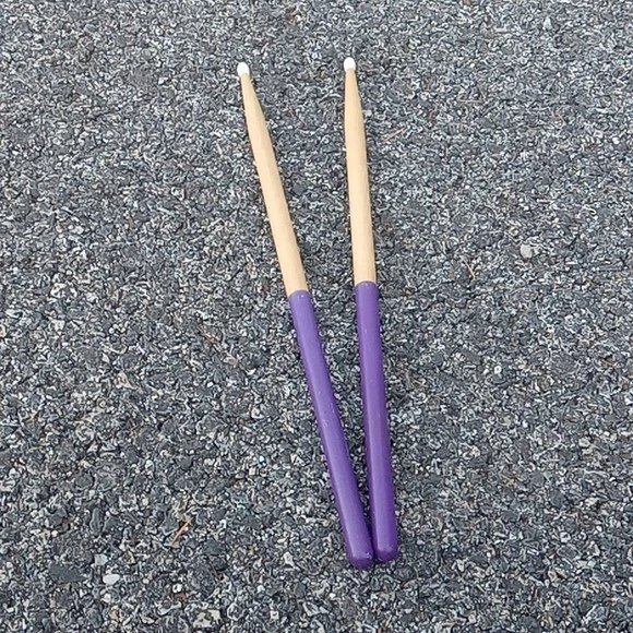 Vintage wood  Drum Sticks Purple