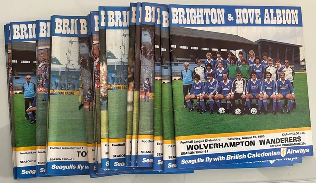 FOOTBALL PROGRAMMES. A collection of eleven Chelsea football programmes