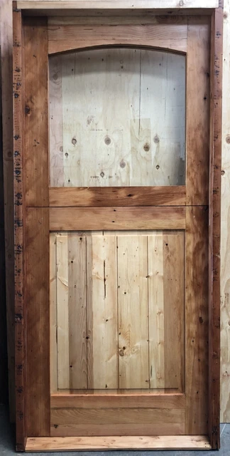 Rustic reclaimed solid lumber Dutch top door farmhouse wineroom castle storybook