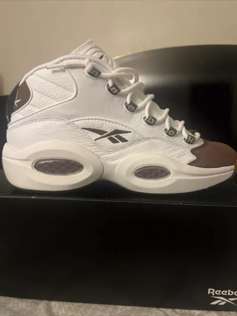 Reebok Question Mid Mocha Toe Brown GX0241 Allen Iverson Size 11 Pre Owned