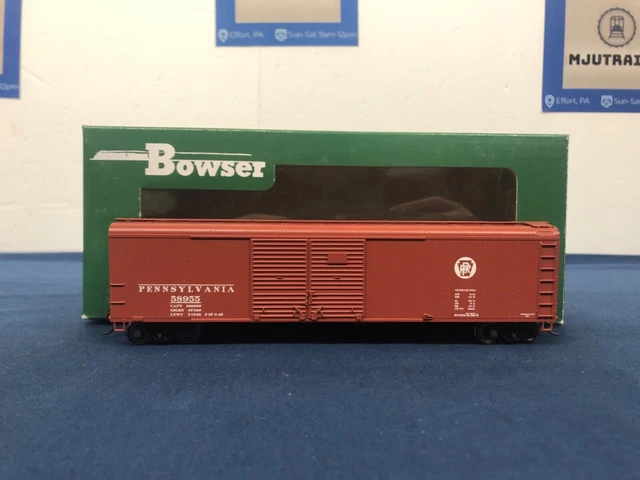 Bowser 41657 HO Scale X32d 50Ft. Boxcar PRR Circle Keystone Rd #49123 Bowser 41657 HO Scale X32d 50Ft. Boxcar PRR Circle Keystone Rd #49123