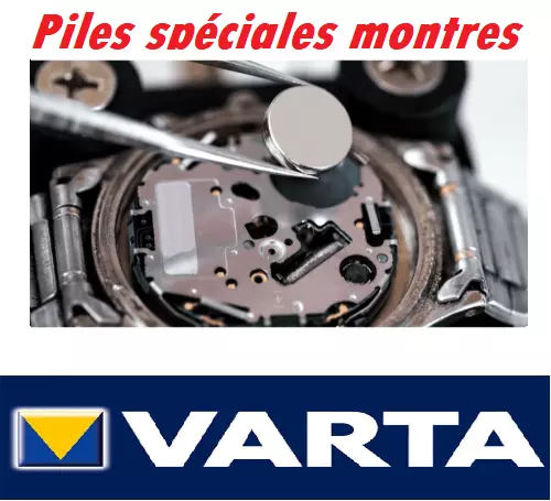 Piles spéciales montres 399 SR57 SR927W VARTA 1.55V oxyde d'argent