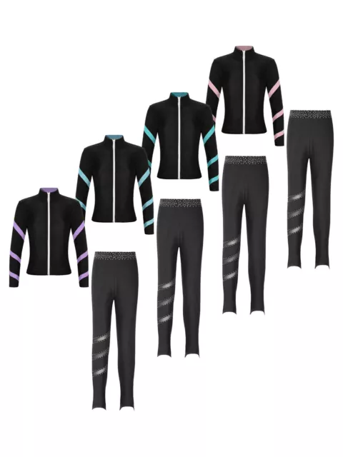 Felpa con cappuccio per bambini supporto collare set palestra ginnastica gilet jazz danza