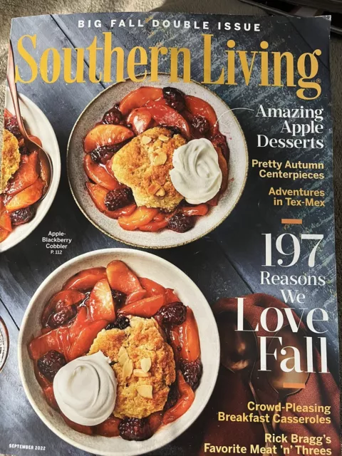 Southern Living Big Fall Double Issue  September 2022 ~ 197 Reasons We Love Fall