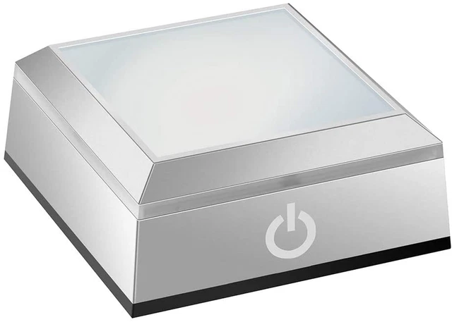 LED Light Base for Crystal 3D Glass Art Colorful Lighted Square Stand Display Pl