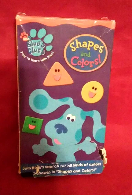 Blue`s Clues 2003 VHS tape Shapes And Colors NICK JR - Steve - Family, Kids Blue`s Clues 2003 VHS tape Shapes And Colors NICK JR - Steve - Family, Kids