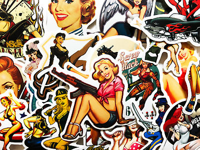 49 Sexy Military Second Amendment Pin Up Girls Stickers Cars Trucks Bumpers #BE