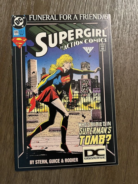 Action Comics 686 2nd print DC Universe Logo variant NM- HTF Rare DC Comics 1993