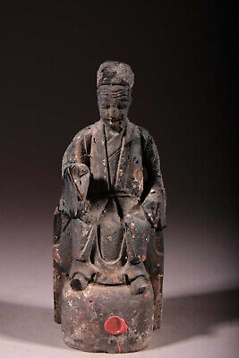 Art Asia Statue Of Dignitary Altar Buddhist 256