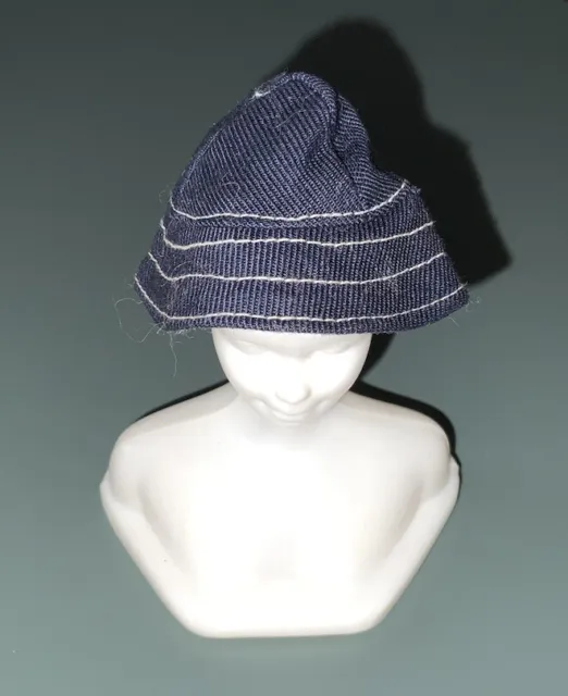 Vintage 1960s Skipper  N Scooter Navy Blue Duck Hat - Pak Hats ’N Hats