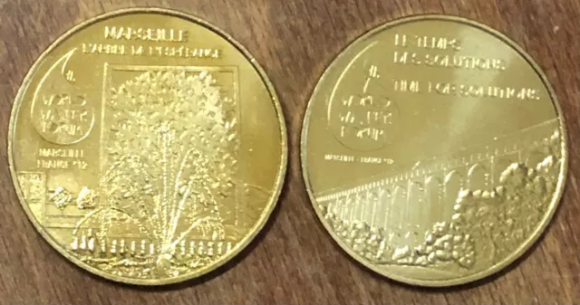 13 Marseille Forum De L'eau Mdp 2012 Médaille Monnaie De Paris Jeton Touristique