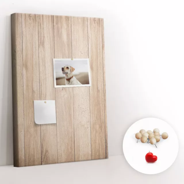 Bacheca Facile apprendimento Per imparare Scuola 40x60 Tavole in legno chiaro