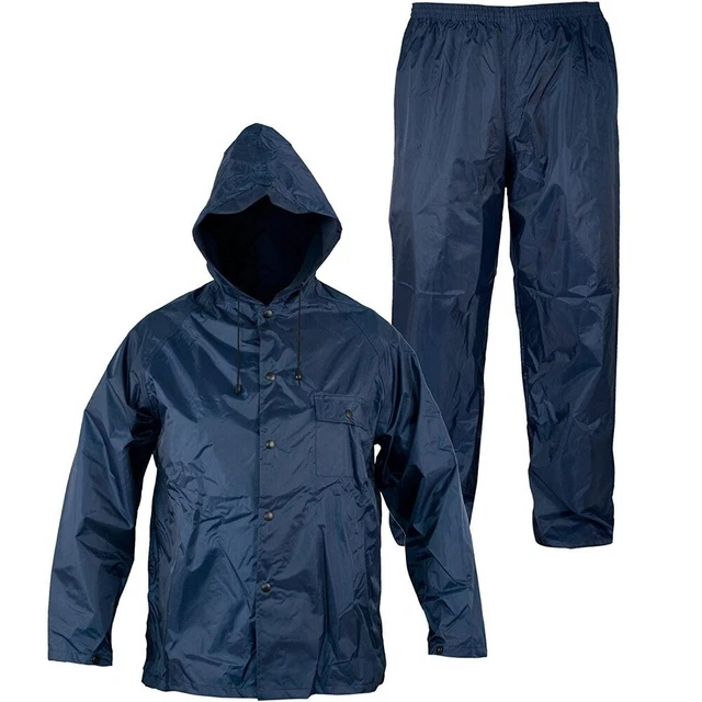 Completo Tuta Impermeabile Moto Scooter Da Lavoro Antipioggia Giacca E Pantalone