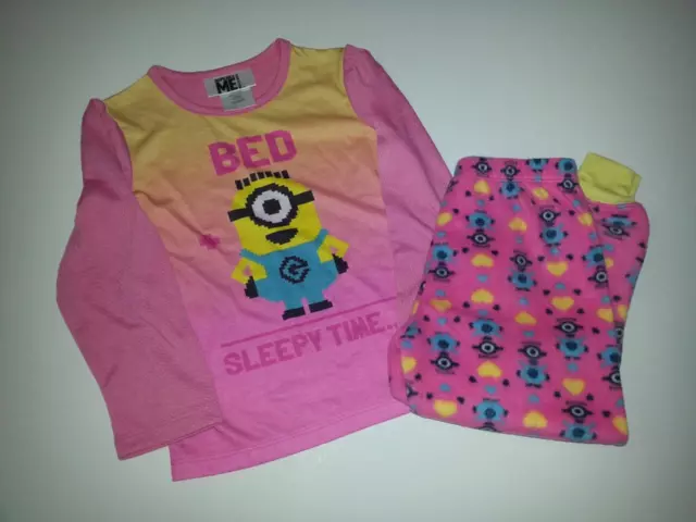 Despicable Me's MINIONS (2015) Kids Sleepy Time Pajamas Size 3