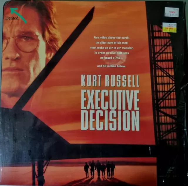 EXECUTIVE DECISION WS AC3 CC LASERDISC NTSC Kurt Russell, Halle Berry, S. Seagal