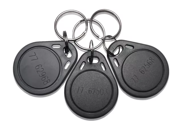 10 Thin Grey Fobs Compatible W/ Keri MS Format Works W/ MS-3000X, MS-5000