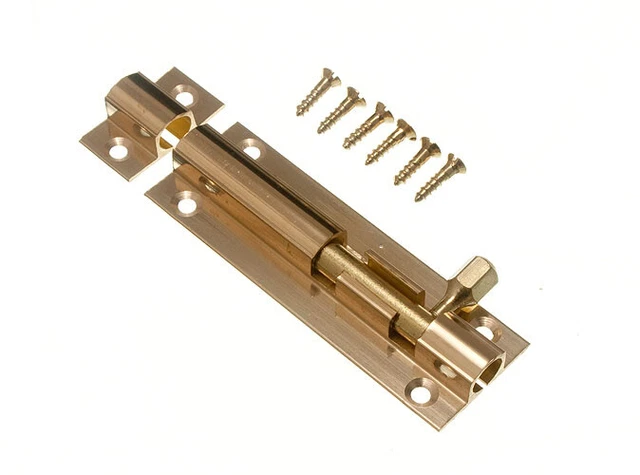 12 Verrous Coulissants Chromés Pour Porte – Laiton, 75mm, Lot Onestopdiy
