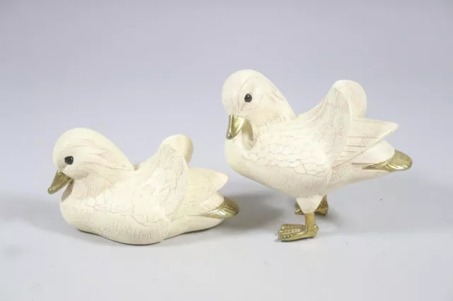 2x Ente Masse Figur signiert Elli Malevolti (GE339)