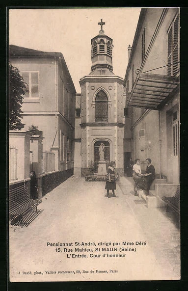 CPA Saint-Maur, Pensionnat St-André, 15 Rue Mahieu 1913