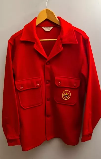 Vintage Boy Scouts of America / BSA - Official Red Wool Jacket - Size (40)