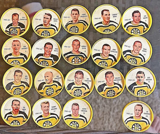 1961-62 Shirriff Salada Foods NHL Hockey Coin U PIck Singles 1-120 EX+ HOWE HULL