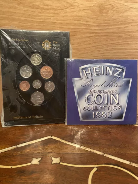 Royal Mint brilliant uncirculated Emblems Of Britain-1983 Heinz Coin Collection