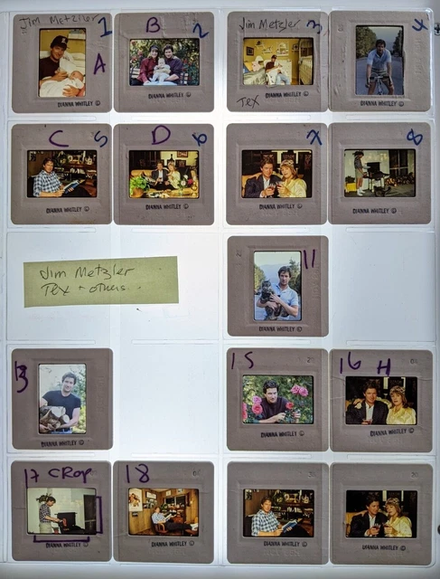 Dw4-500 Jim Metzler Lot (16) 35Mm Orig Slide Via Dianna Whitley