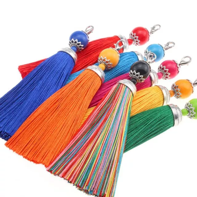 Curtain Soft Silk Tassels Window Decorative Tassels Bookmark Decors Diy 3/6/9pc