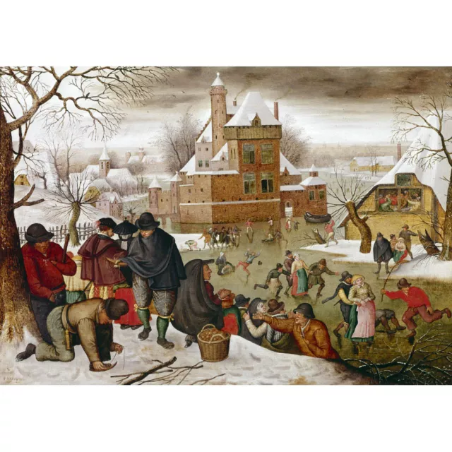 Winter Scene - P Younger Brueghel Medici Print