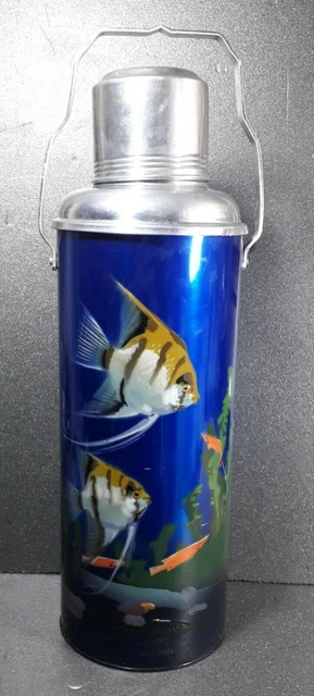 Thermos, marchio Ching Kiang, prodotto in Cina, vintage, metallo,
