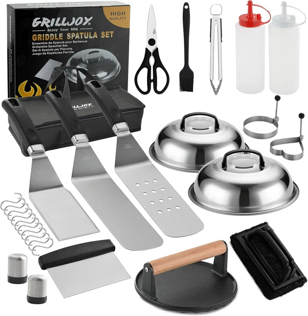 Char-Broil 140 767 - Comfort Grip 3 Piece Toolset, Stainless Steel,45 X