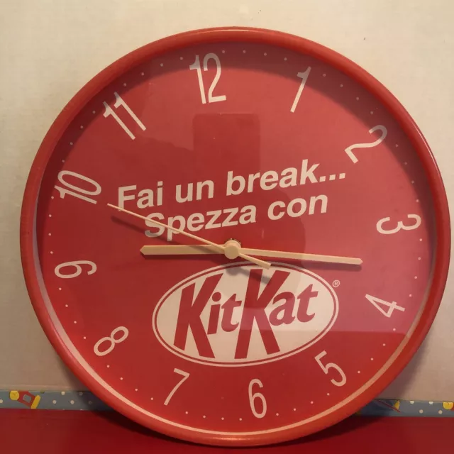 Orologio KIT KAT  pubblicitario anni '90 orologio da Parete