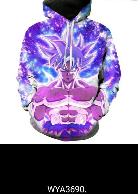 Dragon Ball Z - Sweat Capuche Brodé Goku Noir Blanc