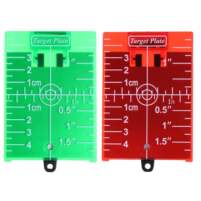1PCS inch/cm Magnetic Laser Target Card Plate For Green/Red Laser Level-OI W Lp
