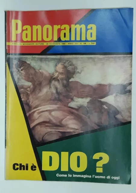 PANORAMA N. 188 del 1969 CHI È DIO? COCO CHANEL Arnoldo Mondadori Vintage