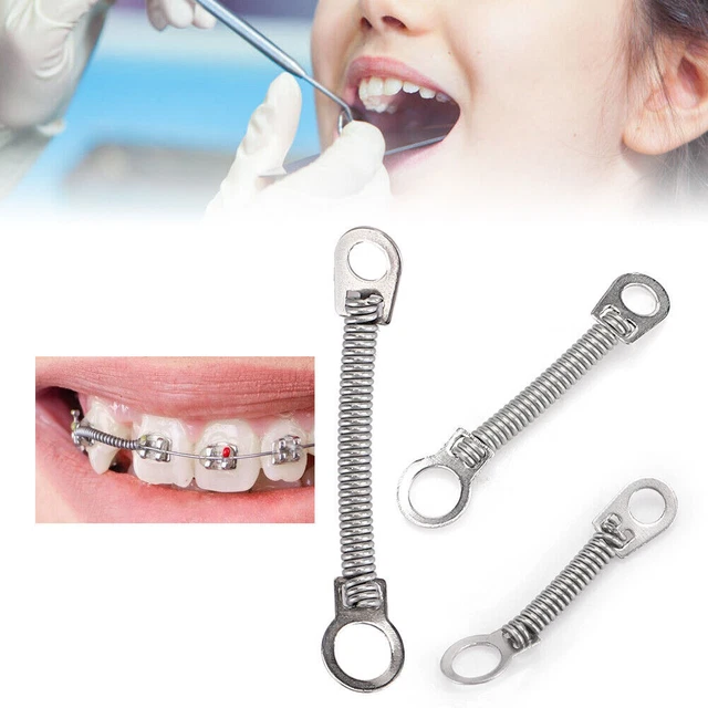 DENTAL ORTHODONTIC NITI Closed Coil Spring Eyelet BigSmall Hole Niti