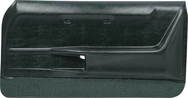 1969 Firebird Molded Door Panels; Deluxe Interior; Dark Green; Pair