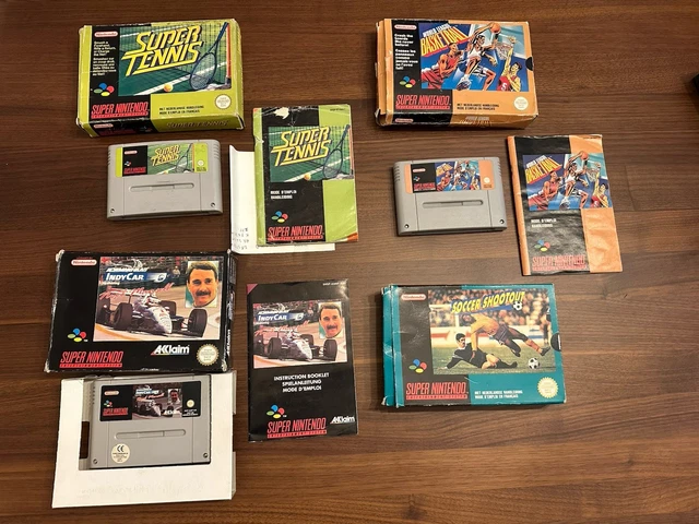 Lot De 3 Jeux SNES Complets – Mario Paint Et Autres – Bon état