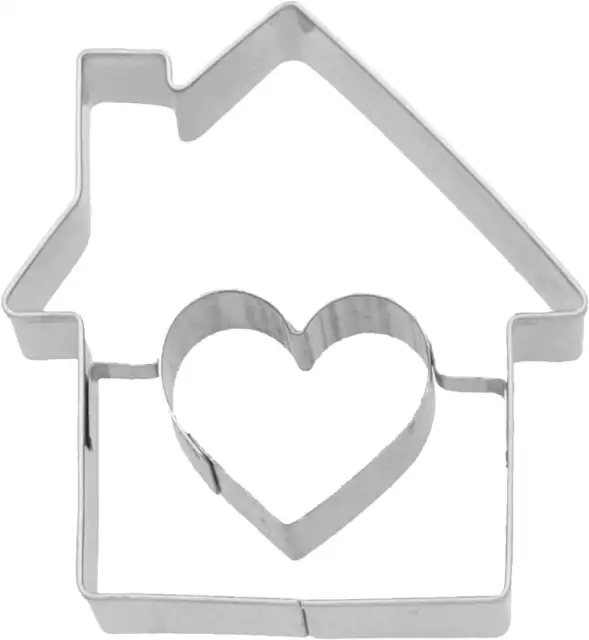 House Heart Cutter Embossing Home Entrance Moving Cookies Birkmann Baking