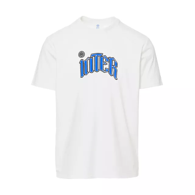 T-shirt Inter Gothic Logo, Limited Edition, Bianca