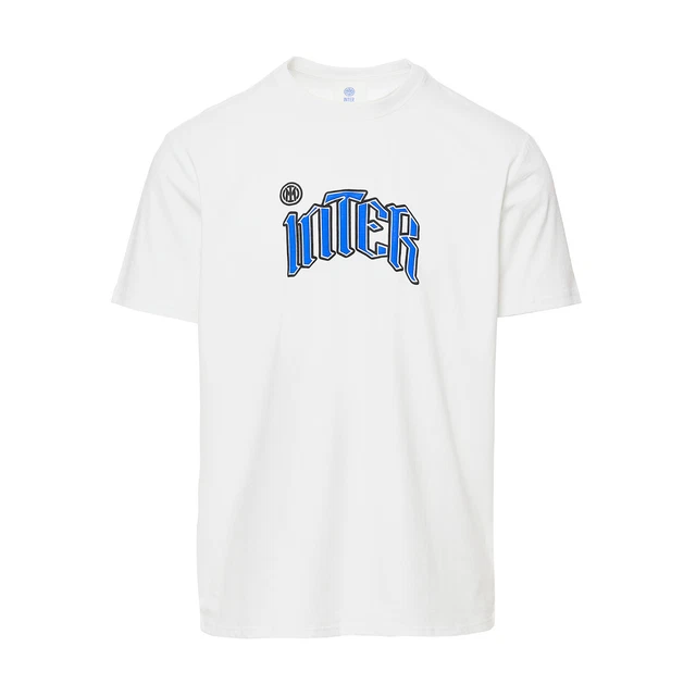 T-shirt Inter Gothic Logo, Limited Edition, Bianca