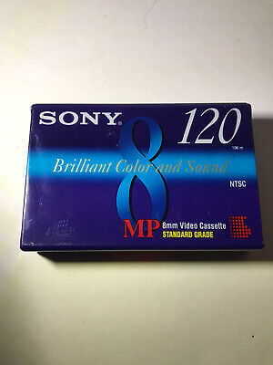 Cinta de casete de video Sony 8 mm estándar 120 min P6-120MPL NUEVA SELLADA