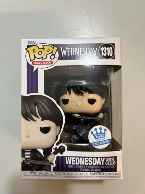 Funko Pop! #1310 Addams Family Wednesday with Cello Funko Shop Exclusive Netflix