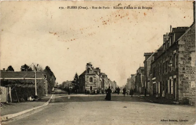 CPA FLERS - Rue de PARIS - Route d'Athis et de BRIOUZE (356042)