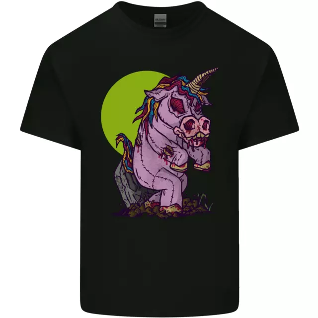 A Zombie Unicorn Divertente Halloween Uomo Cotone T-Shirt