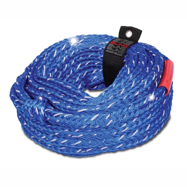 AIRHEAD BLING 6 Rider Tube Rope - 60' AHTR-16BL NEW 6000 lb Strength Towables